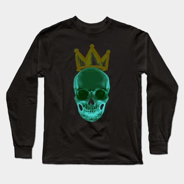 X-ray skull and crown Long Sleeve T-Shirt by rlnielsen4